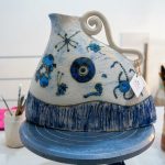 Jarrón "Miró" azul